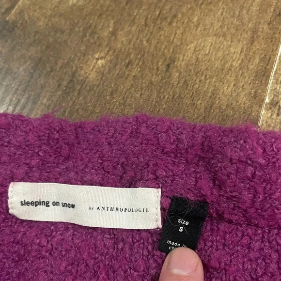 Anthropologie Sleeping On The Snow Pink Merino Wool/Alpaca Sweater - Picture 5 of 8